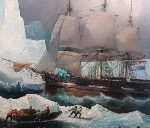 London Painting of Erebus in the ice 1846 500w