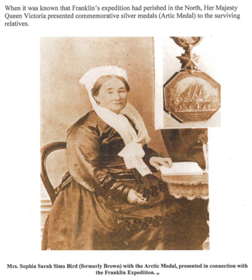 Mrs Brown and Arctic Medal